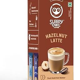 Sleepy Owl Hazelnut Latte Instant Coffee Premix Sachets|3 In 1 Coffee Sachet|Frothy & Creamy Cafe-Style Coffee At Home|All In One Premix Coffee Sachet Just Add Hot Water|60G (3 Sachets x 20g)-image-113