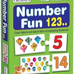 Creative's Number Fun 123 | Self-Correcting Number Puzzles for Kids | Learn Numbers & Counting 1–20 | Educational Toy | Improves Memory & Problem-Solving Skills - Eye-Hand Coordination- Ages 3 & Up-image-108