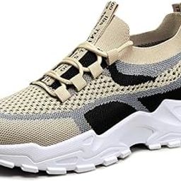Women's Spring Woven Mesh Shoes – Soft Sole, Breathable & Lightweight Casual Footwear| 37 | Beige Black-image-59