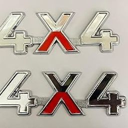AUTO MT 2PC 4X4 ABS Plastic Maruti Gypsy King Gurkha Mahindra Thar Crde 4X4 3D Badge Auto Racing Sport Sticker Grand Tourer Decal-3