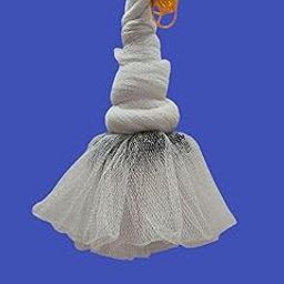 Faruk Fishing NET 0no. 10mm MESH Size, ROUND-36feet, HEIGHT-9feet,WEIGHT-2kg(White)-image-1