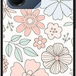 NDCOM for Infinix Hot 30i Back Cover Infinix Hot 30 i Back Cover | Stylish Protection Infinix Hot 30i Cover | Retro White Floral Printed Metal Case-picture-28