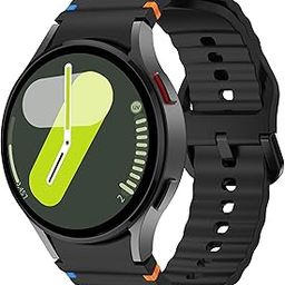 Compatible with Samsung Galaxy Watch 7 Strap No Gap Sport Silicone Band for Galaxy Watch 6 5 4 40mm 44mm Galaxy 6 Classic 43mm 47mm,Watch 5 Pro,Watch 4 Classic Strap 42mm 46mm-24