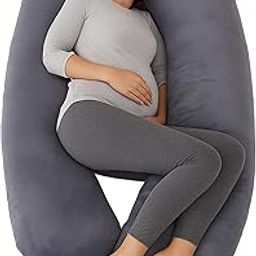 Dr Trust USA Maternity Pillow for Pregnancy Sleeping, U-Shape Maternity Pillow for Pregnant Women, 360-Degree Full Body Support for Back, Legs, HIPS & Belly with Removable Velvet Cover-image-70