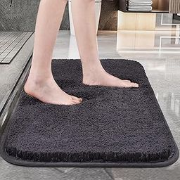 Roseate Premium (40x60 cm) Solid 2000 GSM Microfiber Bath Mat Super Absorbent/Anti-Skid Door Mats for Home/Bathroom/Bedroom/Kitchen/Floor Mat (Grey)-picture-3