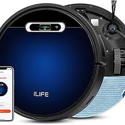 ILIFE B5 Max Robot Vacuum and Mop Combo@2300Pa Suction Automatic Robotic Vacuum Cleaner with APP/WiFi/Alexa/Google Assistant - 600ML Dustbin & (3Qty) 30 Days Usage Vacuum Bags…-30