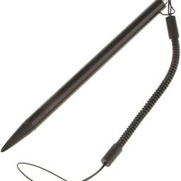 1 Piece Universal Replacement ABS Plastic Resistive Touch Screen Stylus Thin Pen for Phone Tablets With a long spring rope Lightweight with All Android & iOS Smart Mobile Phones & Tablets (Black)-7
