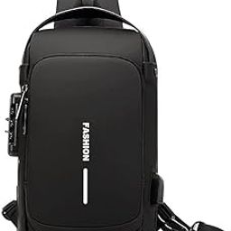 Waterproof Polyester Slim Unisex Crossbody Sling Bag Chest Backpack Men's Shoulder Bag, Leisure Travel Handbag, Anti-Theft Chest Bag-image-77