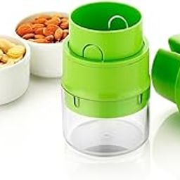 Clazkit Precision Cashews & Almond Cutter/Slicer : Effortless Slicing with Built-in Storage Convenience -Multicolor-24