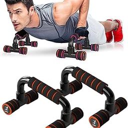 Vifitkit Non-Slip Push-Up Bar Stand, Home Gym Equipment, Push Up Handles With Cushioned Foam Grip and Non-Slip Sturdy Base (Black and Red-picture-19