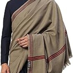 Men's Wool Shawl Luxury Solid Gents Lohi Winter Wear Long Stoles (100"x46" Inch)-image-10
