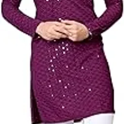 trustous Men's Indian Ethnic Wear Straight Lucknowi Kurta-picture-7
