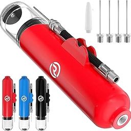 REVIVL Ball Pump with 5 Needles and 1 Nozzle - Air Pump for Inflatables, Basketball, Soccer, Volleyball, Football, Sport Ball - Dual Action for Faster Inflation - Just 6 Inches Small with Hose Holder-image-50