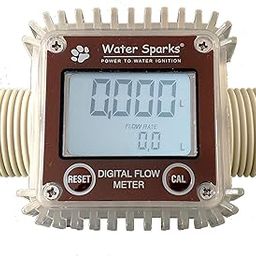 Water Sparks Digital Flow Meter for Water/Fuel/Petrol Diesel/Liquid Measuring Meter, water meter, Diesel Chemical Flow Meter with Digital Screen (Inlet/Outlet Size- 1 Inch Male End-image-5