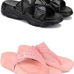 Women's Sandals | Lightweight Wear| Stylish & Easy to Wear For Women'S PCV-SAN-(2-COMBO)-1889-1986-15