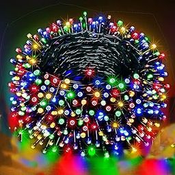 VERVENIX Copper 45 Meter Serial String Led Light Comes with 8 Modes Changing Controller for Indoor & Outdoor Home Decoration, Diwali, Christmas, Patio Garden Yard (Multicolor, Pack of 1)-2