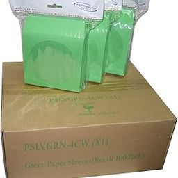 1000 Green Paper CD DVD Disc Sleeves Window Flap Envelope 100g-image-34