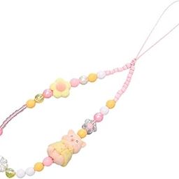 CALANDIS™ Beaded Wrist Strap Handbag Pendant Multifunctional Fashion Phone Chain Strap Pink | Straps & Charms | Cell Phone Accessories-image-13