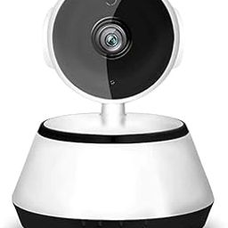securinnov Full HD Wi fi Wireless CCTV Security Light Vision Remote Control Indoor 360 Degree1080p Smart Motion Detection and Alarm Auto Tracking Watch Live Streaming IP Camera (Q6)-0