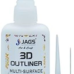 ARTISTERY Pack of 1Pcs 3D Outliner Multi Surface Colour White 25Gms-image-78