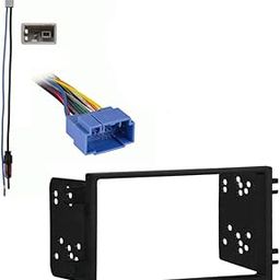 Compatible with Honda Element 2005 2006 2007 2008 2009 2010 2011 Double DIN Stereo Harness Radio Dash Kit Excluding LX-17