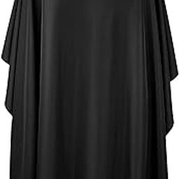 OSEN Professional Salon Barber Haircut Cape Hairdressing Hair Cutting Sheet Salon Hair Cut Apron for Men and Kids (Black, Pack of 1)-image-99