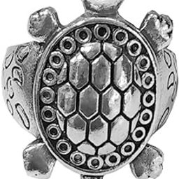 Decent Design Tortoise Turtle Charm Silver Metal Ring For Men And Boys-image-65