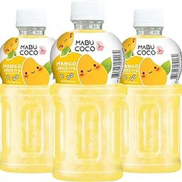 Mabu Coco Mango Juice 25% with Nata De Coco | Refreshing Taste | Mango Juice (From Mango Juice Concentrate) - PACK OF 3 (320ml Each)-image-6