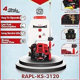Really RAPL-KS-3120 Knapsack Power Sprayer 31CC 4 Stroke Engine High Pressure ISI Marked 20 L-image-84