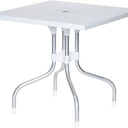 SkyGlamour Supreme Olive 4 Seater Foldable Square Plastic Dining Table for Cafe, Garden, Office | Indoor&Outdoor Use | (Color: White; Qnt: 1 Pc.)-8
