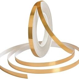 Golden Tile Tape Waterproof Self-Adhesive Floor Wall Seam Sealing Tape Gap Cover DIY Decoration for Living Room Kitchen Bathroom Bedroom Cabinet Sealing Foil Decor Tape(1CM*50M)-image-21