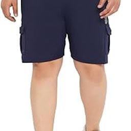 Plus Size Men's Regular Fit Solid Shorts-image-27