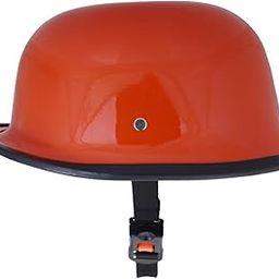 Sage Square German Retro Style World War Inspire Half Helmet (Orange Glossy) (Extra Large) (Non-Motorized)-picture-22