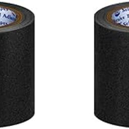 VCR Anti Skid/Anti Slip Tape - Black - 5 Meters in Length - 120mm / 05" Width - 2 Rolls Per Pack for Slippery Floors, Waterproof Adhesive for Bathroom Floor, Stairs, Easy To Apply-image-87