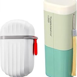 Woleebee Travel Toothbrush & Soap Holder Set | Portable Toothpaste Case with Cover & Soap Dish for Bathroom, Camping, Office & Travel Use (Green)-image-32