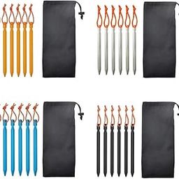 MERISHOPP® 24Pack Heavy Duty Aluminum Tent Stake Y-Beam Tent Peg Tent Nails Yellow|Sporting Goods | Outdoor Sports | Camping & Hiking | Tents & Canopies-image-24