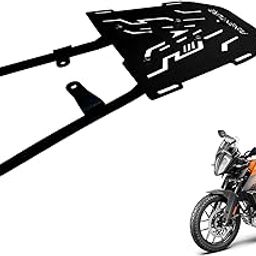 Vagary Back Rack/Top Rack Carrier Plate Expedition for Luggage Backrest for KTM Adventure 250/390 (Black)-image-21