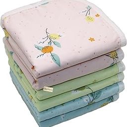 Microfiber & Cotton 400 GSM Women's & Kid's Handkerchief - Extra Soft and Super Absorbent Double Sided Hankies for Girls & Newborn Babies - Set of 6 (25x25 CM, Multicolor)-67
