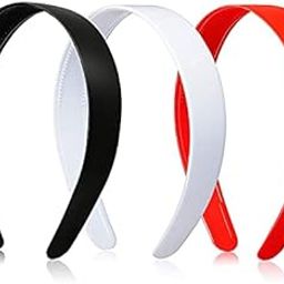 Wide Plastic Headbands with Teeth Plain Hard Plastic Hairband Non-Slip Craft Headband Hoops for Women Girls DIY Hair Accessories | multi | 3 Pieces-image-15