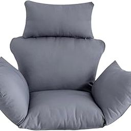 ILSMYSUTRA Hammock Swing Chair Cushion with Headrest Armrest for Backyard Porch Outdoor Gray|Yard, Garden & Outdoor Living|Patio & Garden Furniture|Cushions & Pads-image-39