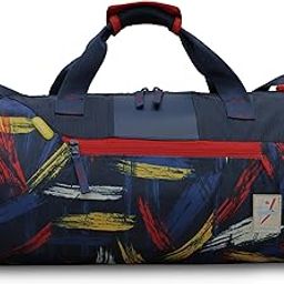 Gym Bags for Men with Separate Shoe Compartment Sports Gym Bag for Women Duffle Bags for Gym, Duffel Bags Sports Bag - Blue & Red-image-81