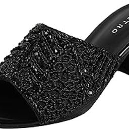 metro Women's Black Open Casual with Block Heel UK/6 EU/39(35-1944)-picture-19