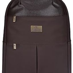 Cybershield Series 15.5 liters Faux Leather & Polyester 14 inch Laptop Backpack College School Bag Travel Backpack For Men and Women-image-22
