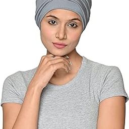 Women's Bamboo Viscose Iris Cap Free Cap Chemo Hair Loss (HS122_Multicolor)-image-11