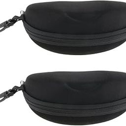 2x Portable Zipper Spectacle Sunglass Eyeglass Case Box Storage Pouch Black|Sunglass For Woman With Storage Box, Trending, Stylish & Durable Sunglasses, Lightweight Large Frame for Woman|-image-30