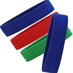 R-LON Workout Headband for Women & Men - Moisture Wicking & Non-Slip Exercise Hairband or Sports Sweatband -Ideal for All Sports Like Tennis, TT, Badminton, Running and Yoga (4 PC) a53-image-66