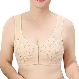 Breastfeeding Bra No Padding, Front Snap Nursing Bra, Cotton Maternity Bra-image-20