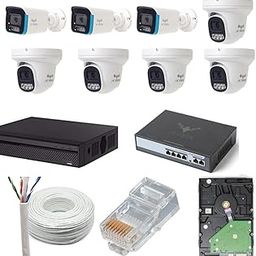 JK Vision 5MP IP Hybrid Light, Night Color Vision, ColorVu CCTV Camera System for Home, Office, School (3 Bullet,5 Dome, 1TB Hard Disk, 4CH NVR, 4ch POE, Cat 6 100Mtr Cable, RJ45 Connector)-image-38