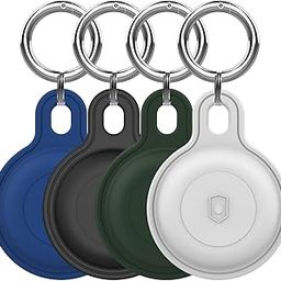 4PCS Airtag, Airtag Case Cover Holder [Fit Tightly Design] [Hold Air Tag Securely] Waterproof Airtag Keychain Shell Protective Case with Keychain-32
