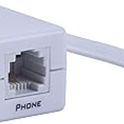 Power Gear DSL Phone Line Filter, White, One Device, ideal for Answering Machines, Telephones, and Fax Machines, 76246-32